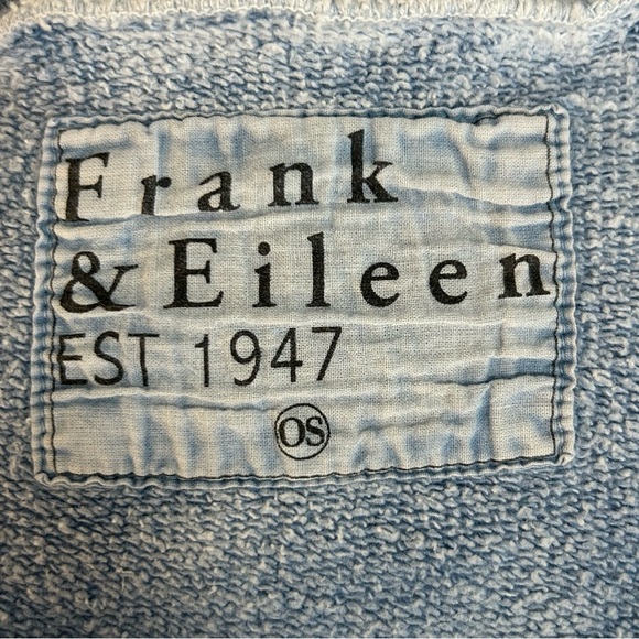 Frank & Eileen Womens Olive Capelet Top OS Mineral Blue Coastal Lagenlook Layer - Picture 2 of 15